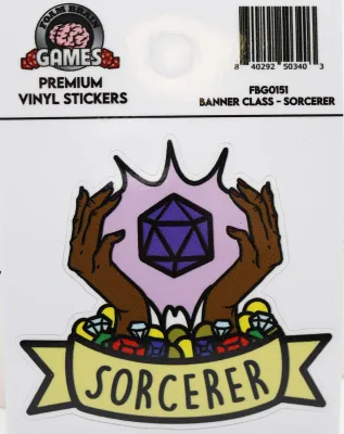 Banner Class Sticker: Sorcerer - Foam Brain Dice