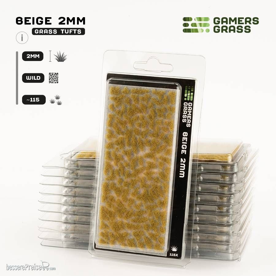 Gamers Grass GG2-BEI - Beige 2mm Tufts  - Gamers Grass