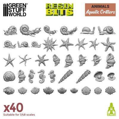 Waldtiere Forest Critters Fuchs Hase etc. Animals 3D Printed Resin - Greenstuff World