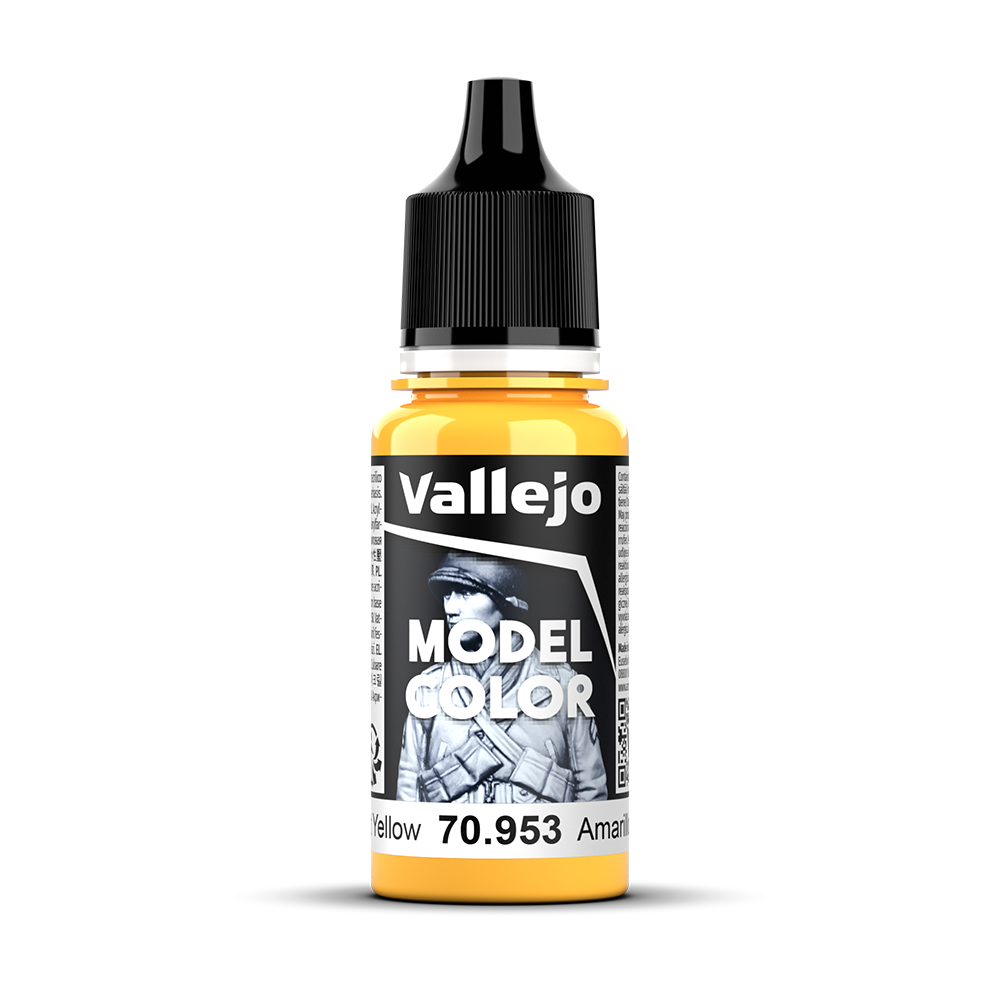 Flat Yellow 18ml - Model Color (027) - Vallejo - Farben Flat Yellow 18ml - Model Color (027) - Vallejo - Farben