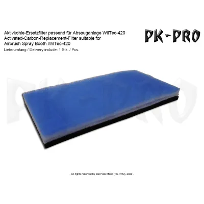 PK-Aktivkohle-Ersatzfilter-passend-für-Absauganlage-WilTec-420+900 - Airbrush