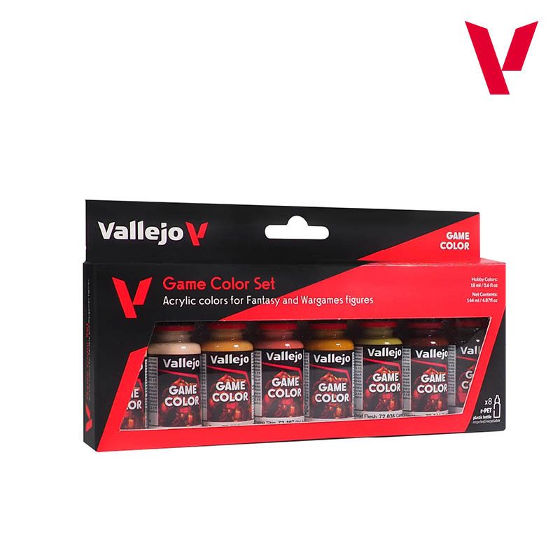 Face Painting Set - Vallejo Model Color - Farbset