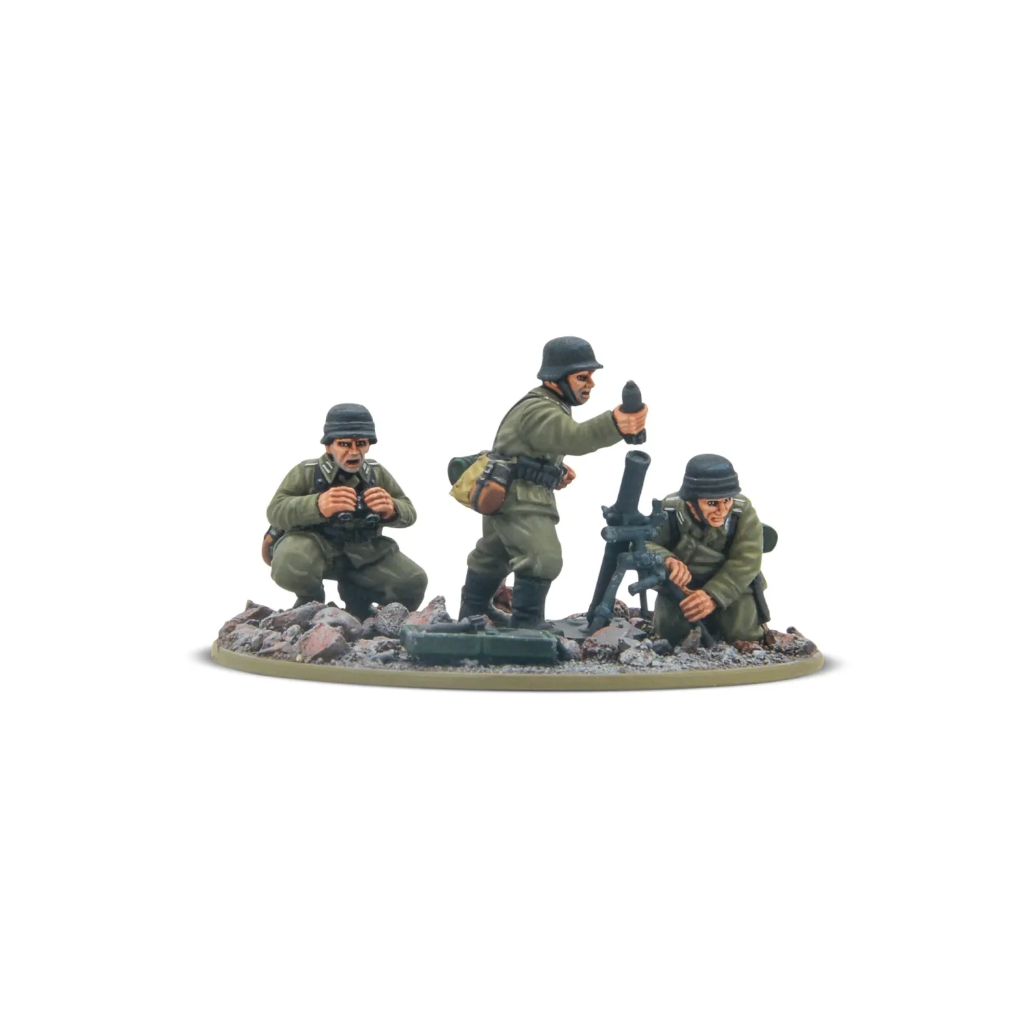 German Veteran Infantry Medium Mortar Team - German - Bolt Action - Warlord Games