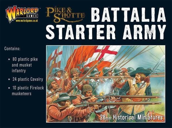 P&S Battalia Starter Army Box (80 Inf, 24 Cav, 10 Firelocks) - Pike & Shotte - Warlord Games