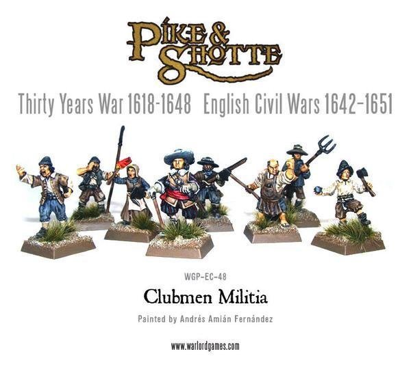 Clubmen militia - Pike & Shotte - Warlord Games