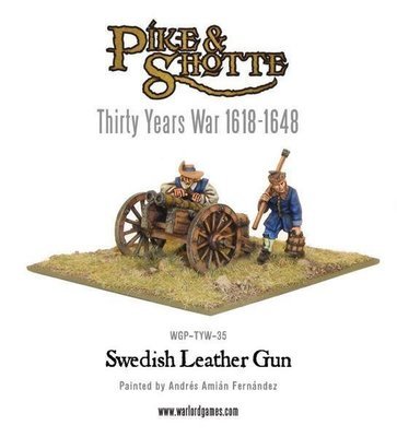 Swedish Leather Gun & Crew - Pike & Shotte - Warlord Games
