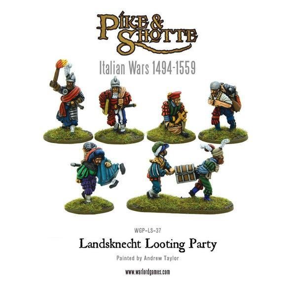 Landsknecht Looting party - Pike & Shotte - Warlord Games