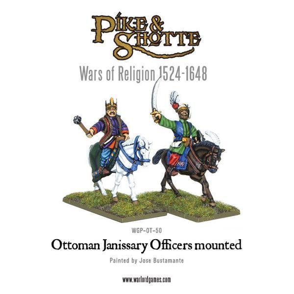 Ottoman Janissary Officers mounted - Pike & Shotte - Warlord Games