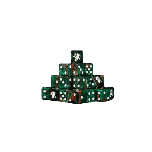 Old Forest Dice 16mm Square (25 Stück) von - Baron of Dice - LotR