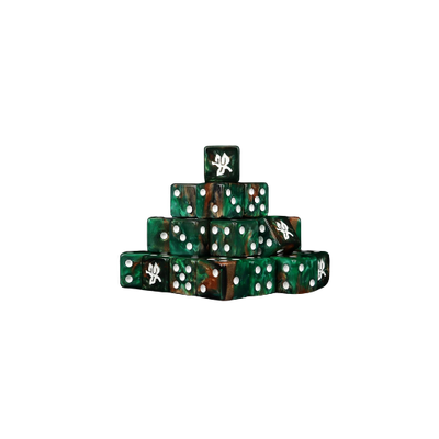 Old Forest Dice 16mm Square (25 Stück) von - Baron of Dice - LotR