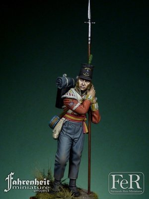 28th Regiment of Foot Sergeant, Quatre Brass, 1815 - FeR Miniatures