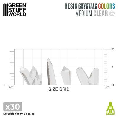 CLEAR Resin Crystals - Medium - Greenstuff World