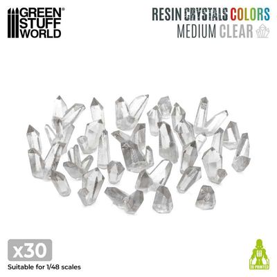 CLEAR Resin Crystals - Medium - Greenstuff World