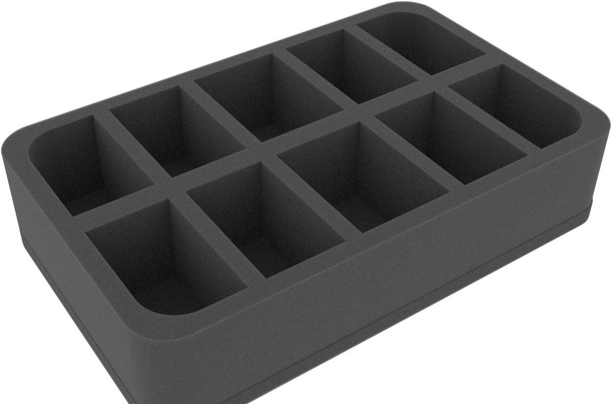 HSBE060BO 60 mm Half-Size Schaumstoffeinlage mit 10 Fächern - Feldherr