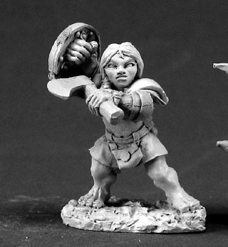 Dannin Deepaxe, Female Dwarf - Reaper Miniatures
