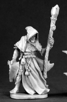 Satheras, Elf Warlock - Reaper Miniatures