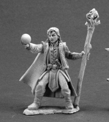 Drake Whiteraven, Young Mage - Reaper Miniatures