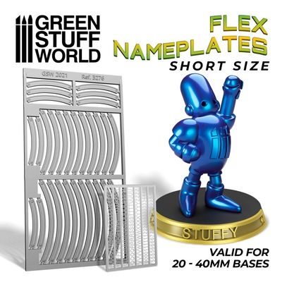 NAMENSPLATTEN - Kurz Flex Nameplates - Greenstuff World