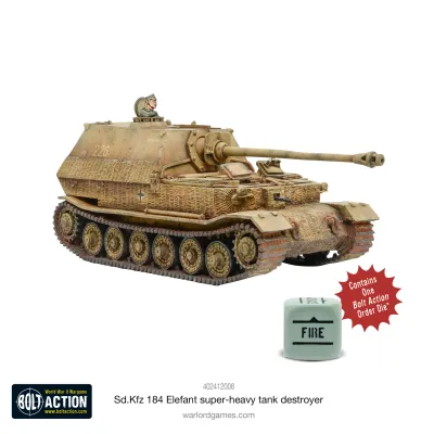 Sd.Kfz 184 Elefant heavy tank destroyer - German -Bolt Action