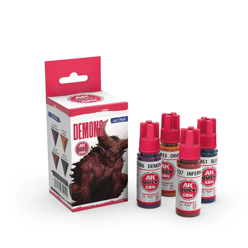 Demons 4 x 18mL (Quick Gen Set) - AK Interactive