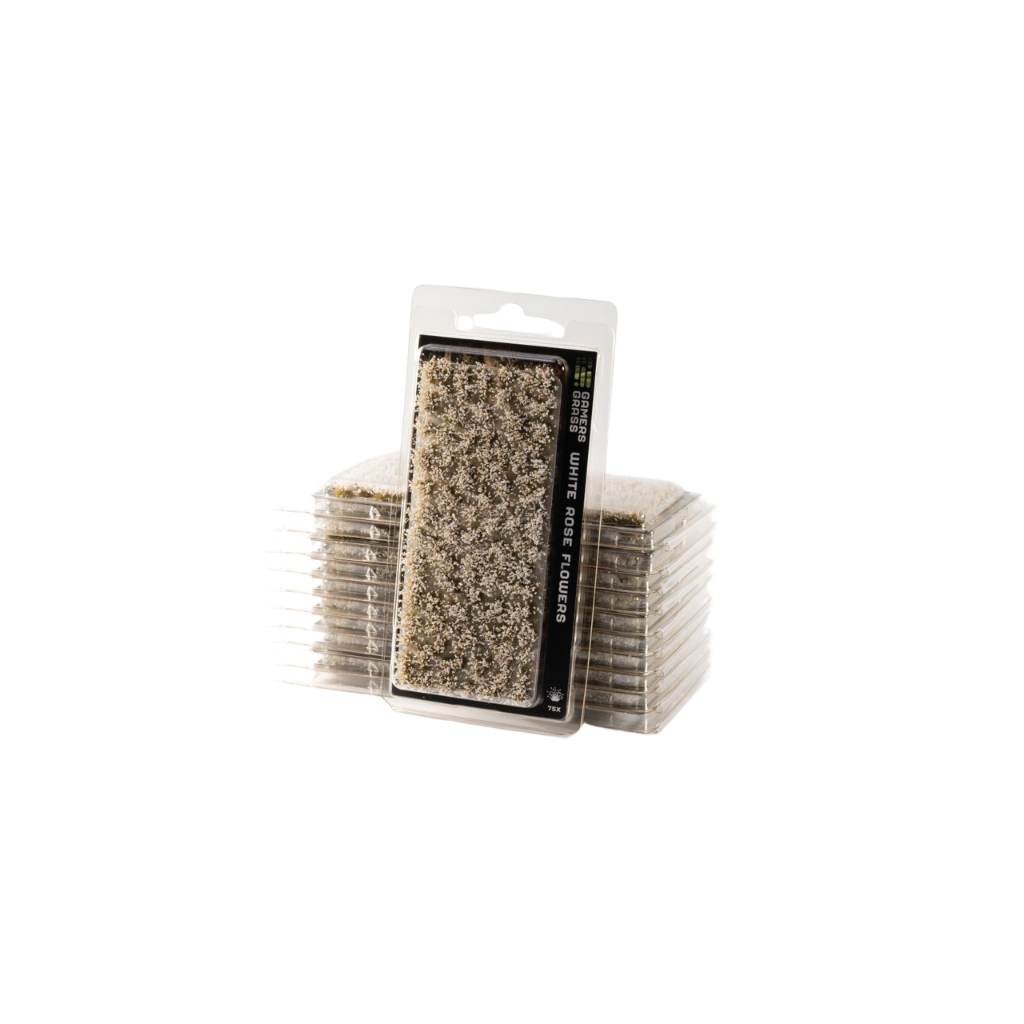 White Rose Flowers Tufts - Gamers Grass