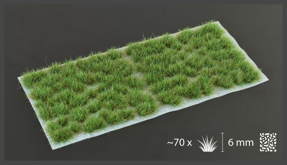 Strong Green 6mm Tufts (Wild) - Gamers Grass