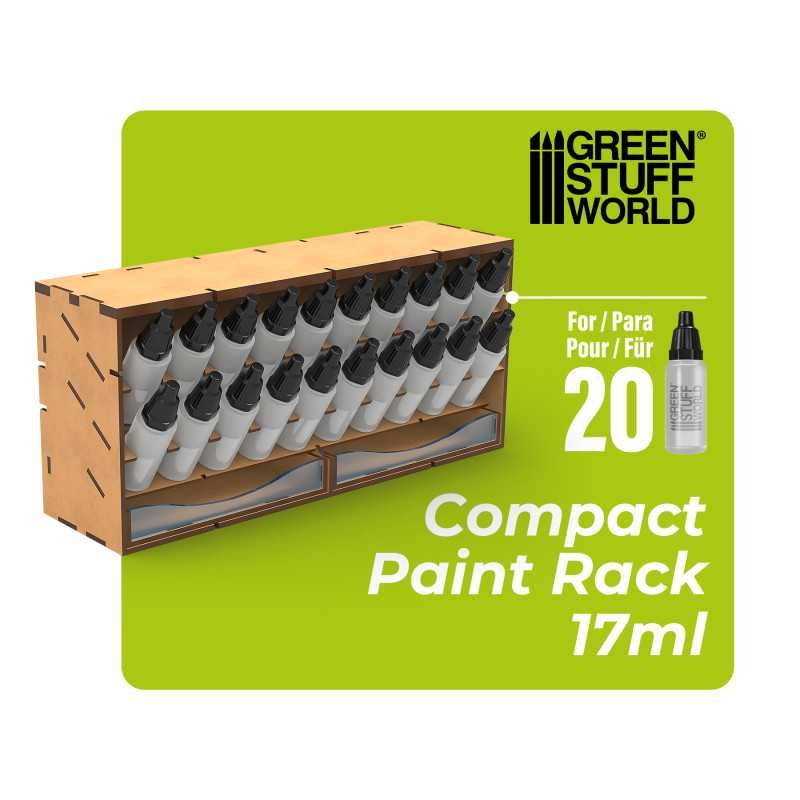 Vertikaler Farborganisator 17ml - COMPACT Modular Set lite Compact Paint Rack - Greenstuff World