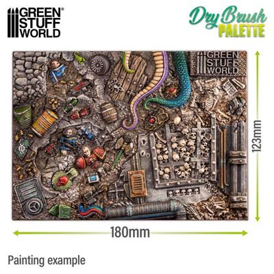 Texturpalette Dry Brush Palette - Greenstuff World