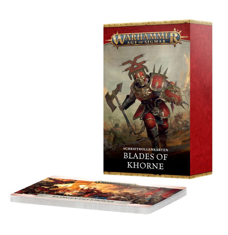 Schriftrollenkarten: Blades of Khorne (2025) - Warhammer Age of Sigmar - Games Workshop Schriftrollenkarten: Blades of Khorne (2025) - Warhammer Age of Sigmar - Games Workshop