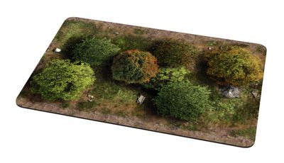 The Old World - Forest terrain 10“x6” / 25,5x15,5 cm Early Autumn - 2D rubber terrain - Playmats