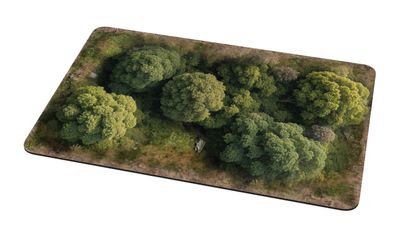 The Old World - Forest terrain 10“x6” / 25,5x15,5 cm - 2D rubber terrain - Playmats