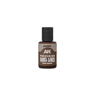 Precision Paneliner- Dark Brown 30ml  - AK Interactive