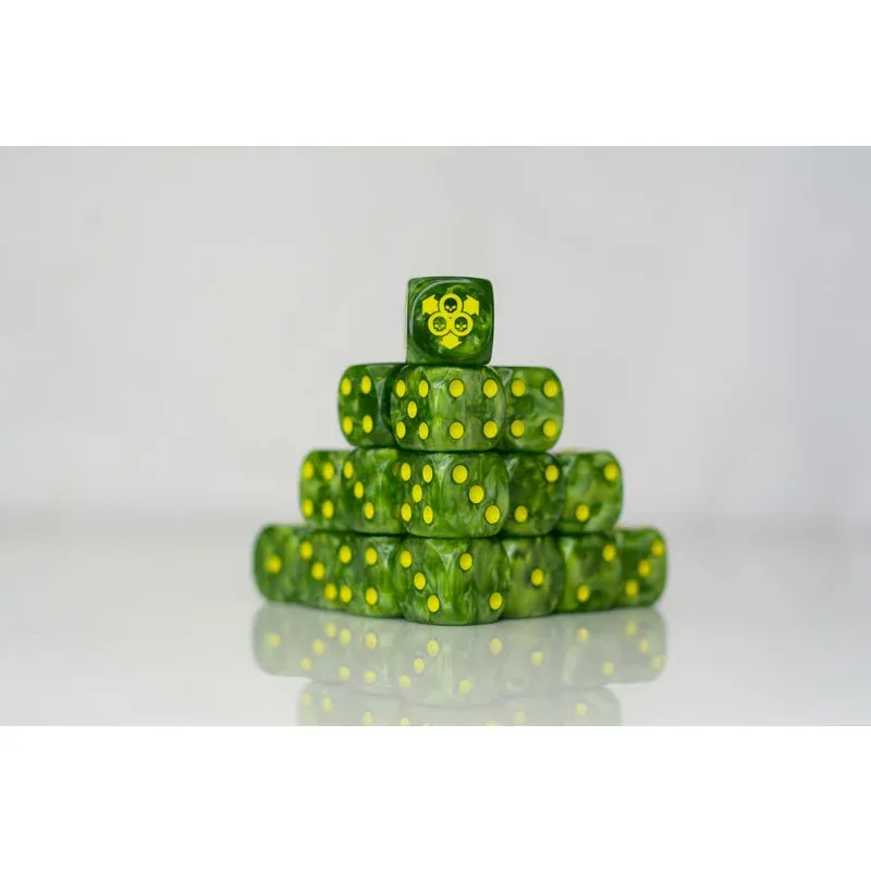 Sickly Dice W6 16mm (20x) - Dice Wyrm