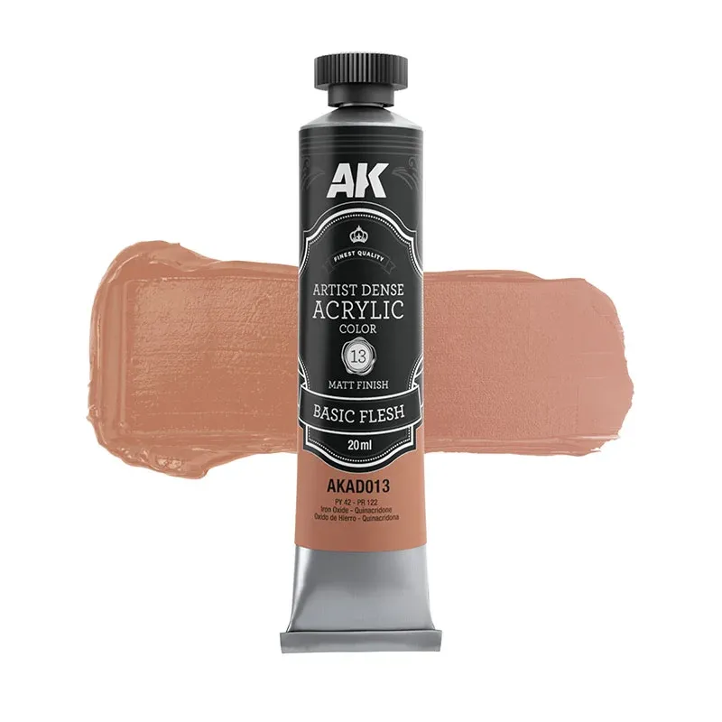 ARTISTIC DENSE ACRYLIC COLOR - BASIC FLESH 20ml - AK Interactive