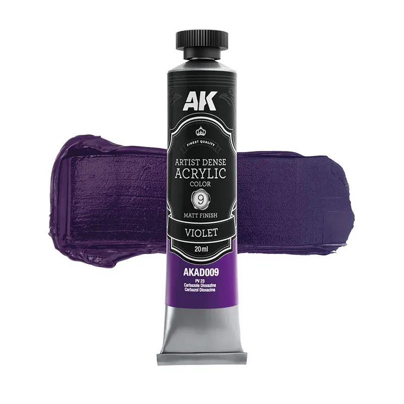 ARTISTIC DENSE ACRYLIC COLOR - VIOLET 20ml - AK Interactive