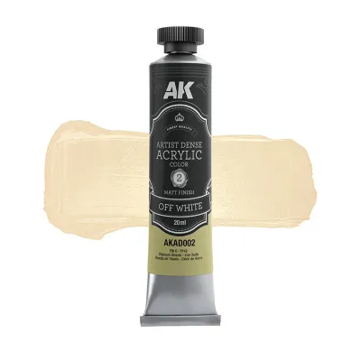 ARTISTIC DENSE ACRYLIC COLOR - OFF WHITE 20ml - AK Interactive