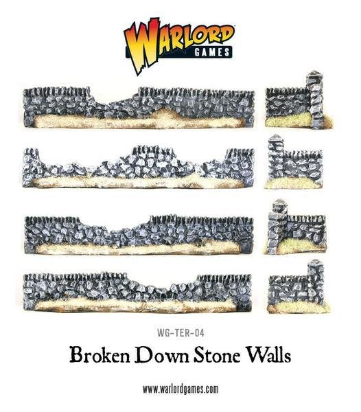 Rorke's Drift Damaged Stone Walls - Warlord Games