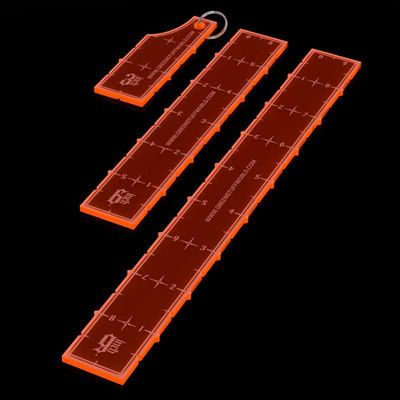 3-6-9 Combat Ruler Pack WTC Rulers - Fluor Orange - Greenstuff World 3-6-9 Combat Ruler Pack WTC Rulers - Fluor Orange - Greenstuff World