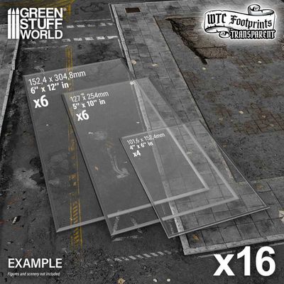 Basic WTC Glasspack Footprints 10x Terrain Bases - Greenstuff World Basic WTC Glasspack Footprints 10x Terrain Bases - Greenstuff World