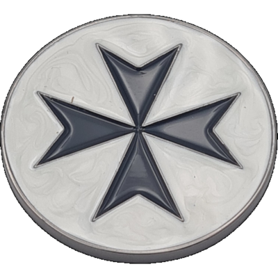 40mm Metal Coin - Knights Templar - Baron of Dice