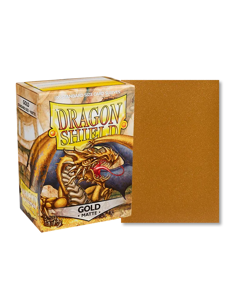 Gold Matte Standard Size - Dragon Shield Gold Matte Standard Size - Dragon Shield