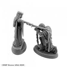 The Oath - Queen and Knight Vignette - Bones - Reaper Miniatures The Oath - Queen and Knight Vignette - Bones - Reaper Miniatures