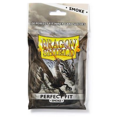 Dragon Shield: Perfect Fit Smoke (100 Inner Card Sleeves) - Dragon Shield Dragon Shield: Perfect Fit Smoke (100 Inner Card Sleeves) - Dragon Shield