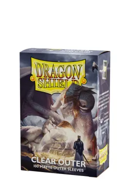 Clear Outer 100 Matte Outer Sleeves - Dragon Shield Clear Outer 100 Matte Outer Sleeves - Dragon Shield