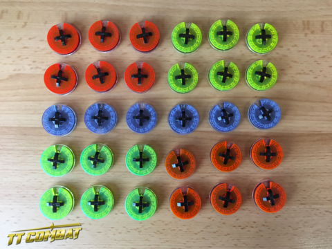 Small Wound Dials (Acid Green)