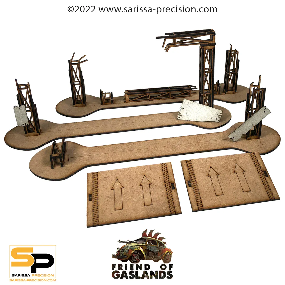 Derelict Race Gate and Ramp set for Gaslands Refuelled - Tore - Sarissa