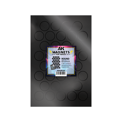 AK Vorgeschnittene Magnete - Rund 32mm - AK Interactive