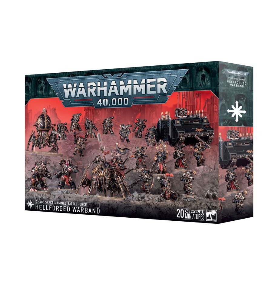 Streitmacht der Chaos Space Marines: Höllengeschmiedete Kriegerschar Battleforce Hellforged Warband - Warhammer 40.000 - Games Workshop Streitmacht der Chaos Space Marines: Höllengeschmiedete Kriegerschar Battleforce Hellforged Warband - Warhammer 40.000 - Games Workshop