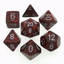 Silver Volcano - Speckled Polyhedral 7-Die Set (7) - Chessex