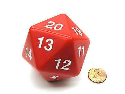 D20 W20 Countdown Magic Würfel - Rot